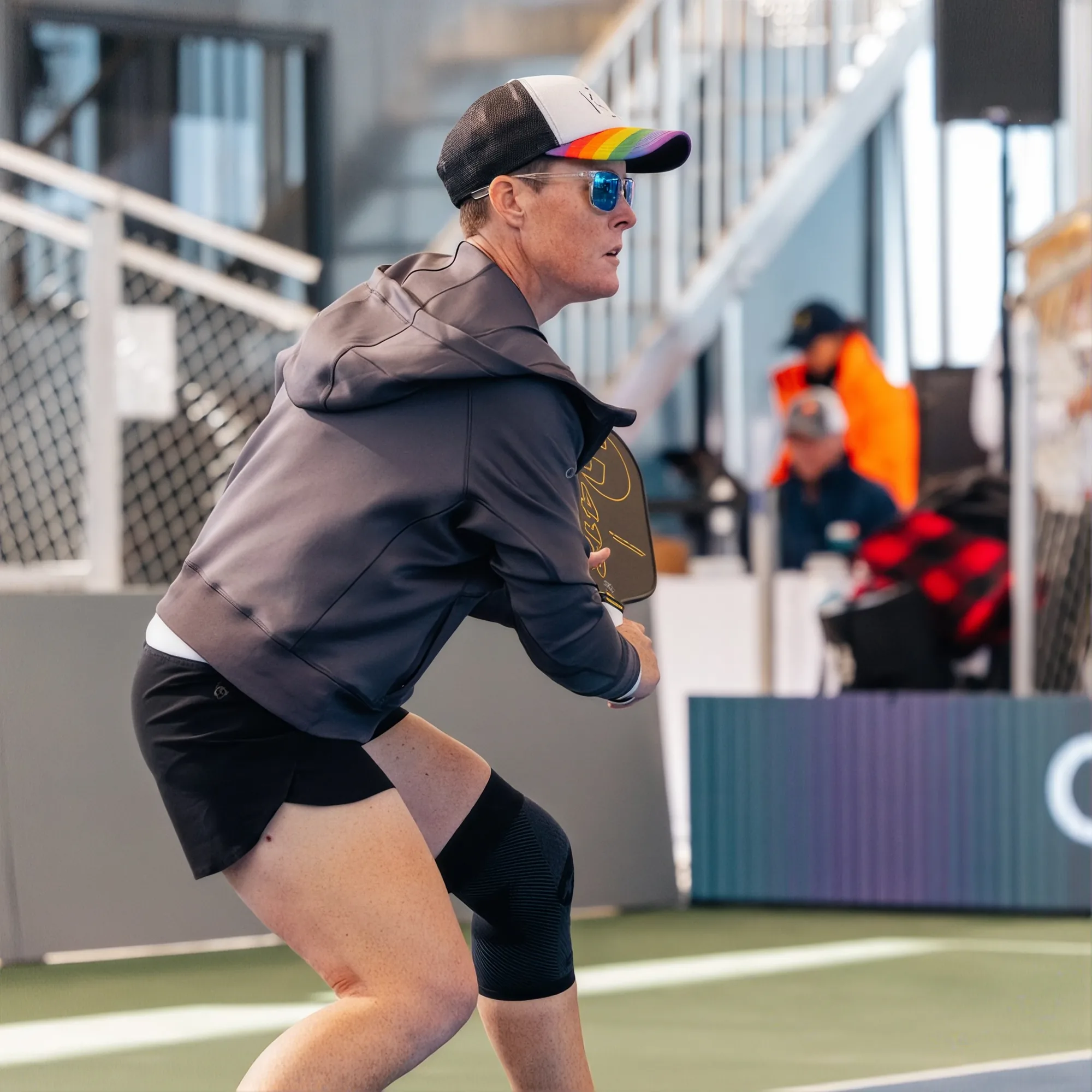 Sarah Ansboury on court